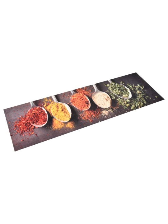 Virtuves paklājs, mazgājams, apdruka ar karotēm, 60x180 cm