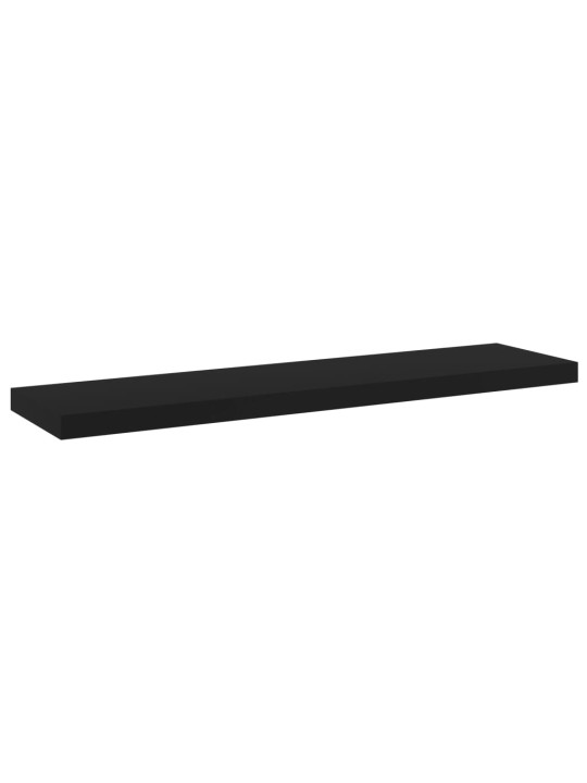 Plauktu dēļi, 4 gab., melni, 40x10x1,5 cm, inženierijas koks
