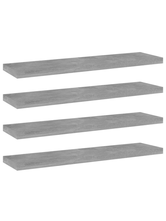 Plauktu dēļi, 4 gab., betonpelēki 40x10x1,5cm inženierijas koks