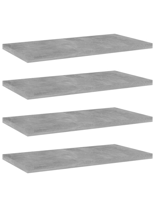 Plauktu dēļi, 4 gab., betonpelēki 40x20x1,5cm inženierijas koks