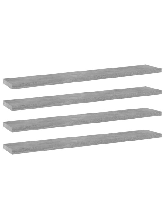 Plauktu dēļi, 4 gab., betonpelēki 60x10x1,5cm inženierijas koks