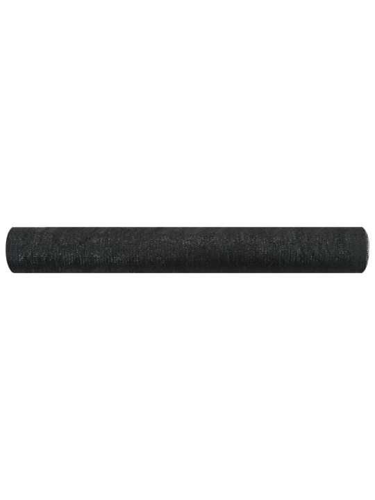 Norobežojošais tīkls, melns, 1x25 m, hdpe, 75 g/m²