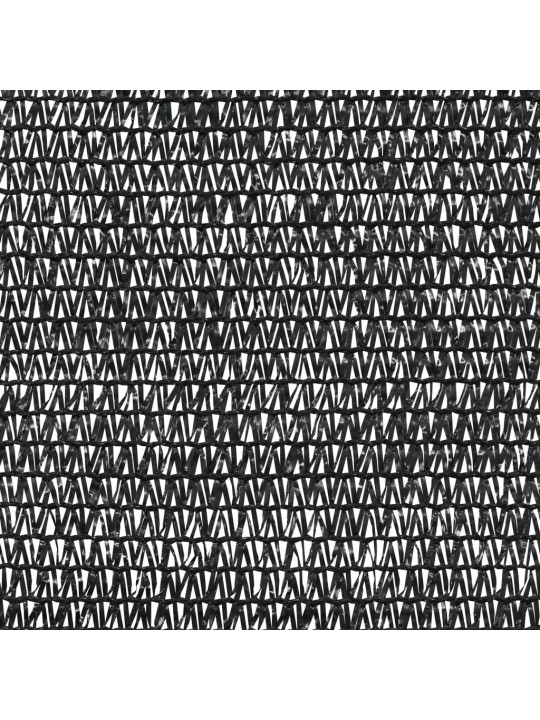 Norobežojošais tīkls, melns, 1x25 m, hdpe, 75 g/m²