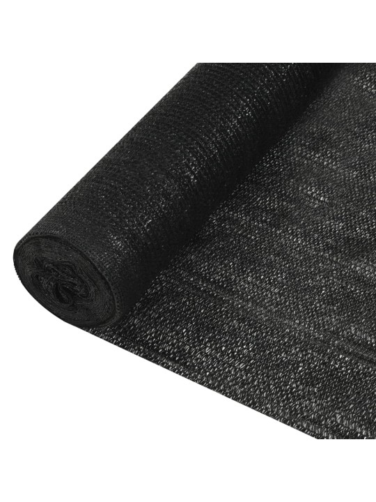 Norobežojošais tīkls, melns, 1,5x10 m, hdpe, 150 g/m²