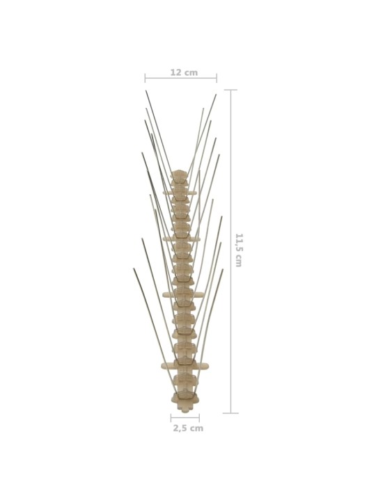 Putnu atbaidīšanas radzes, 2 rindas, 20 gab., 10 m, plastmasa