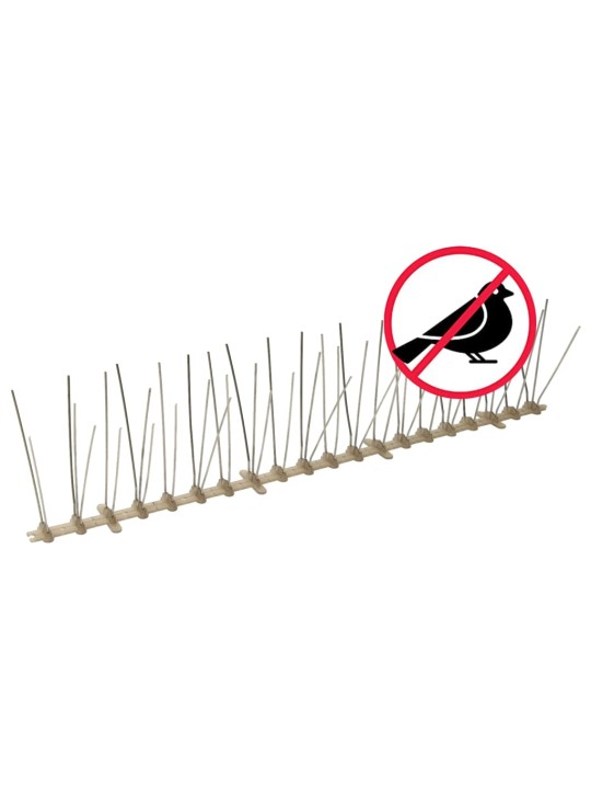 Putnu atbaidīšanas radzes, 5 rindas, 20 gab., 10 m, plastmasa