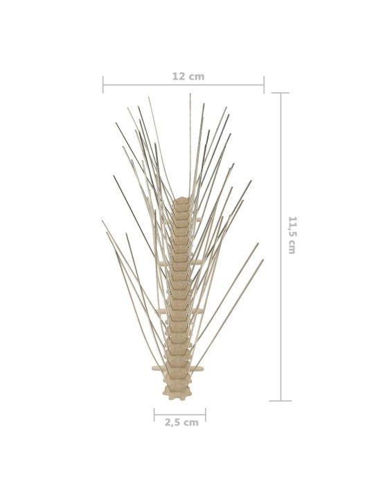 Putnu atbaidīšanas radzes, 5 rindas, 20 gab., 10 m, plastmasa