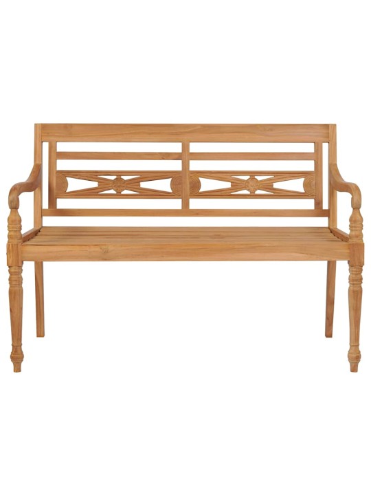 Sols ar bēšu matraci, 120 cm, masīvs tīkkoks
