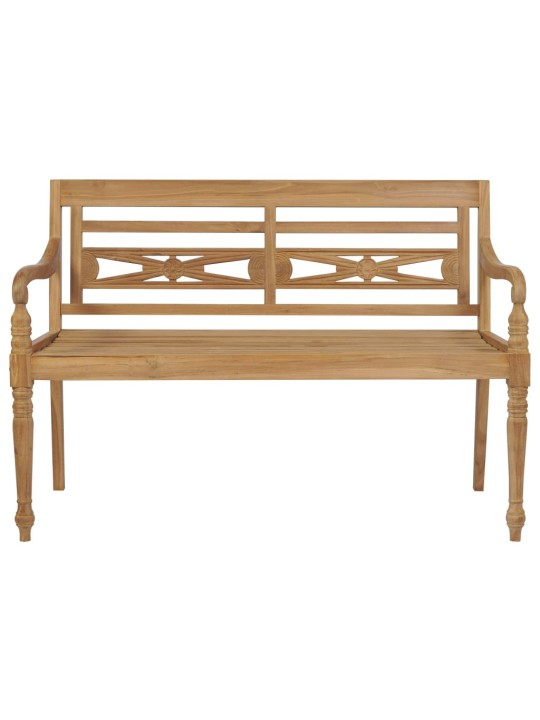 Sols ar zilu matraci, 120 cm, masīvs tīkkoks