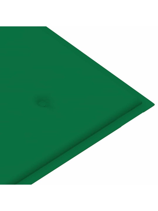 Sols ar zaļu matraci, 120 cm, masīvs tīkkoks