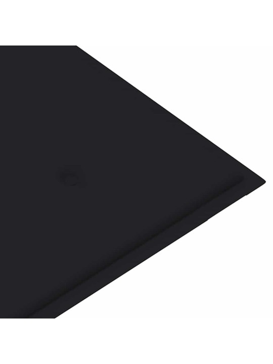 Sols ar melnu matraci, 120 cm, masīvs tīkkoks