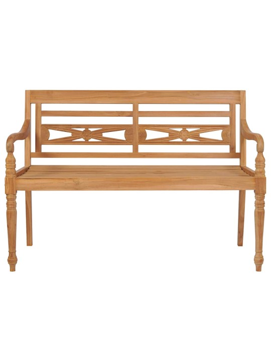 Sols ar pelēkbrūnu matraci, 120 cm, masīvs tīkkoks