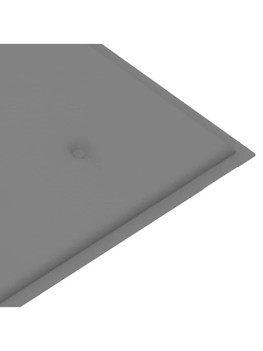 Dārza sols ar matraci, 128,5 cm, masīvs tīkkoks