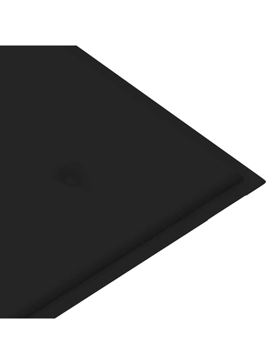 Dārza sols ar matraci, 128,5 cm, masīvs tīkkoks
