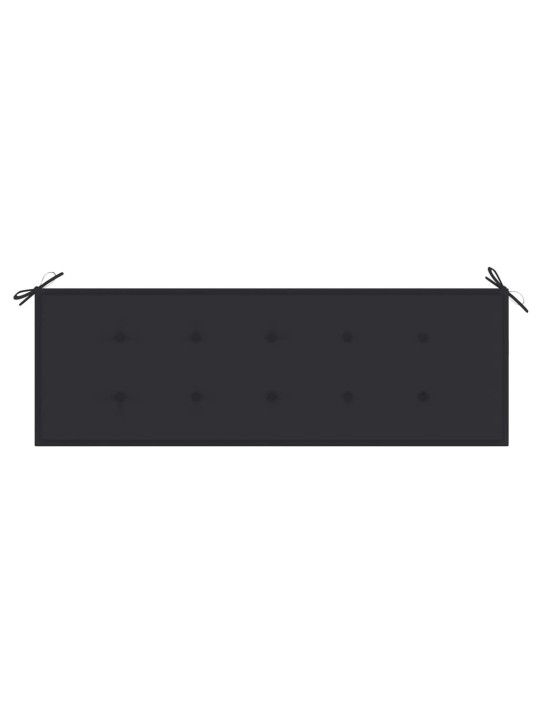 Dārza sols ar matraci, 159 cm, masīvs tīkkoks