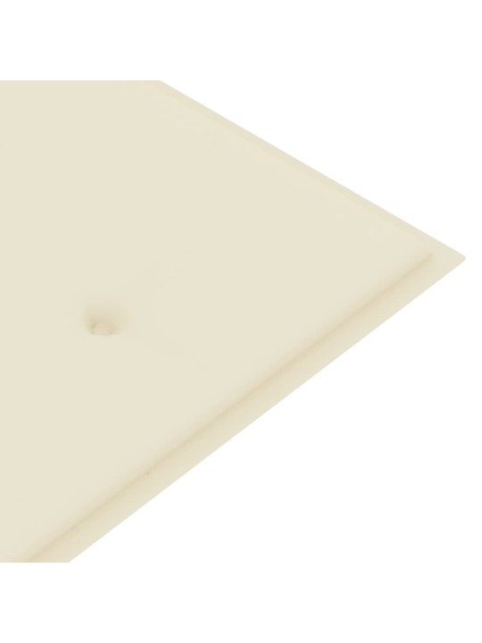 Dārza sols ar matraci, 159 cm, masīvs tīkkoks