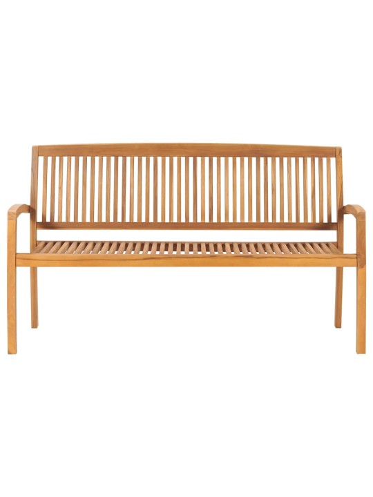 Dārza sols ar matraci, 159 cm, masīvs tīkkoks
