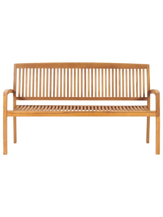 Dārza sols ar matraci, 159 cm, masīvs tīkkoks