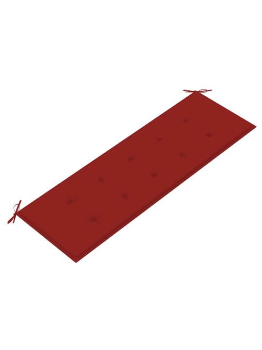 Dārza sols ar matraci, 159 cm, masīvs tīkkoks
