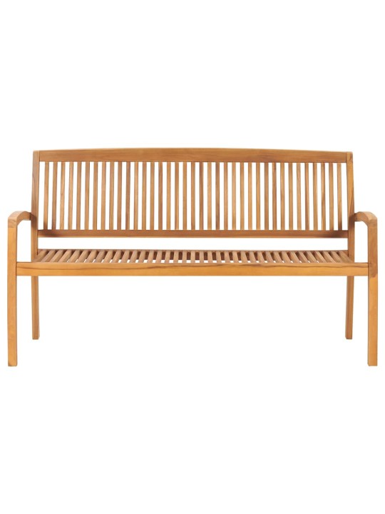 Dārza sols ar matraci, 159 cm, masīvs tīkkoks