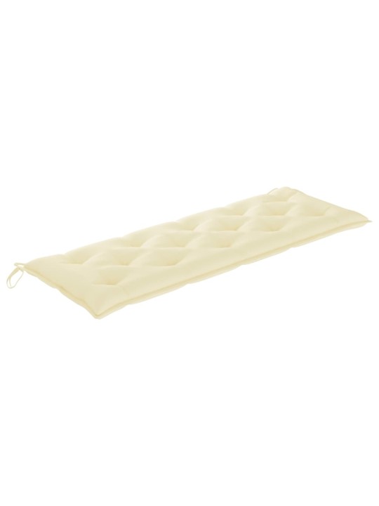 Dārza sols ar matraci, 159 cm, masīvs tīkkoks
