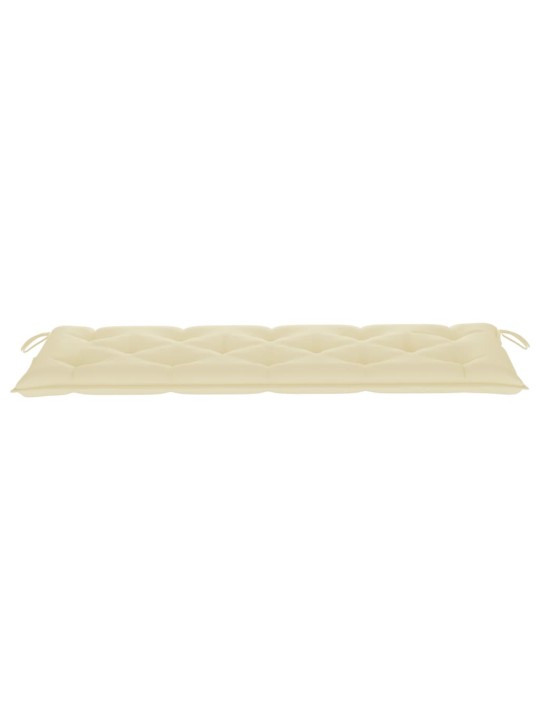 Dārza sols ar matraci, 159 cm, masīvs tīkkoks