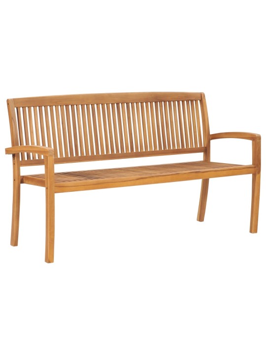 Dārza sols ar matraci, 159 cm, masīvs tīkkoks