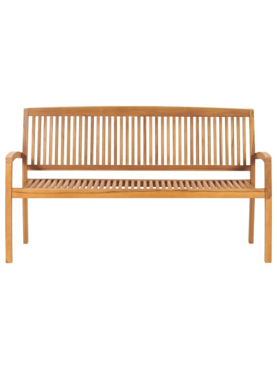 Dārza sols ar matraci, 159 cm, masīvs tīkkoks