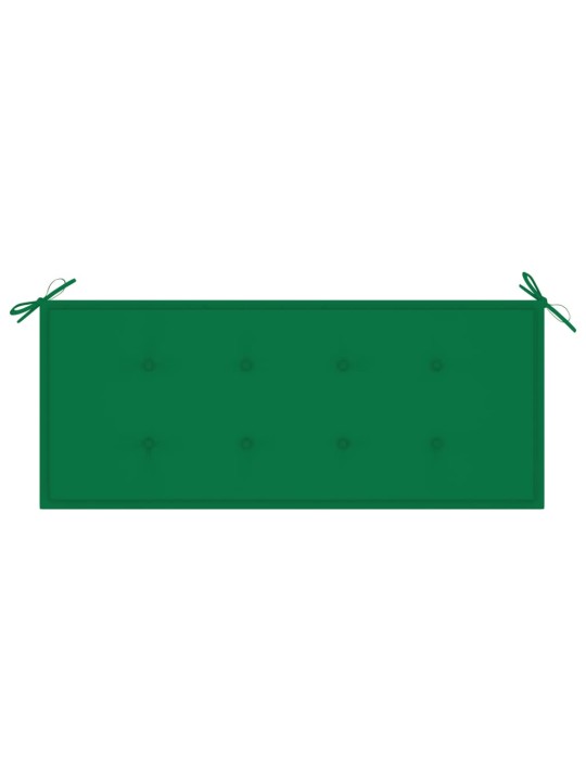 Saliekams dārza sols ar matraci, 118 cm, bambuss