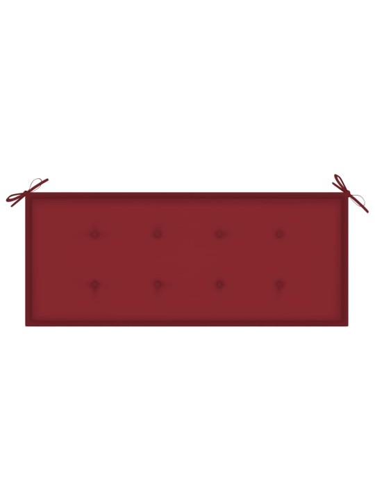 Saliekams dārza sols ar matraci, 118 cm, bambuss