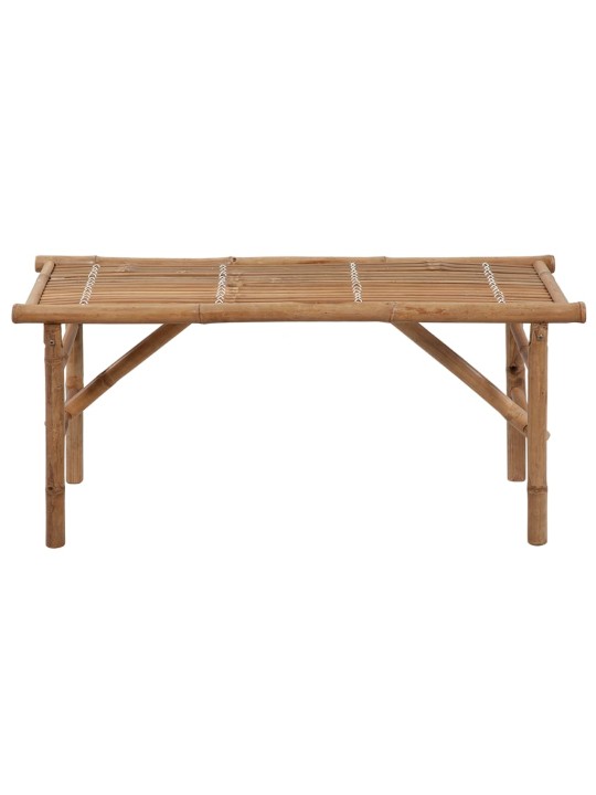 Saliekams dārza sols ar matraci, 118 cm, bambuss