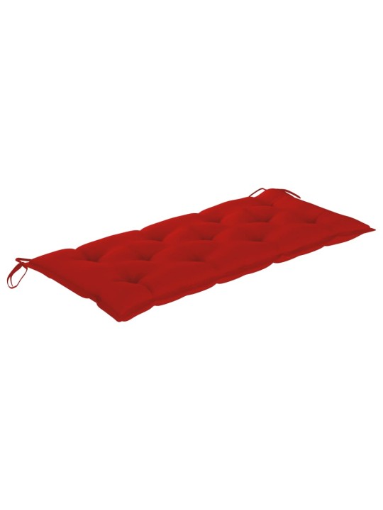 Saliekams dārza sols ar matraci, 118 cm, bambuss