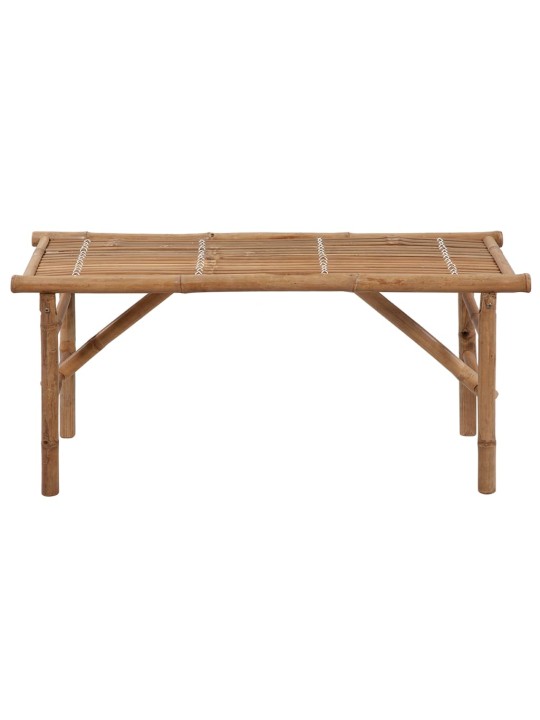 Saliekams dārza sols ar matraci, 118 cm, bambuss