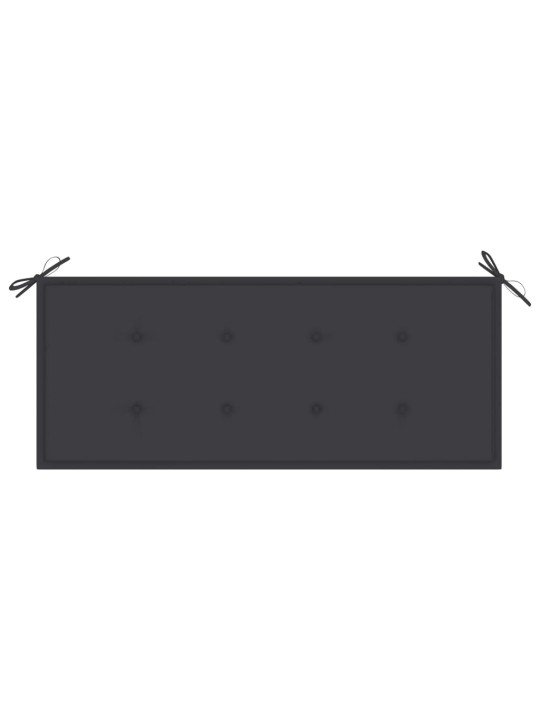 Dārza sols ar matraci, 120 cm, bambuss