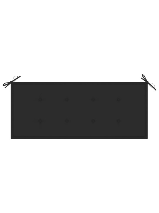 Dārza sols ar matraci, 120 cm, bambuss