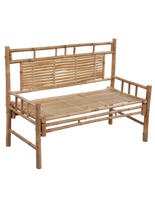 Dārza sols ar matraci, 120 cm, bambuss