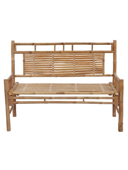 Dārza sols ar matraci, 120 cm, bambuss