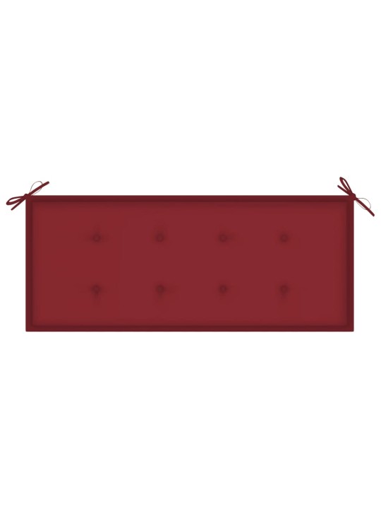 Dārza sols ar matraci, 120 cm, bambuss