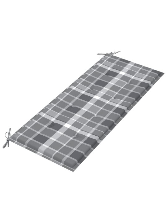 Dārza sols ar matraci, 120 cm, bambuss