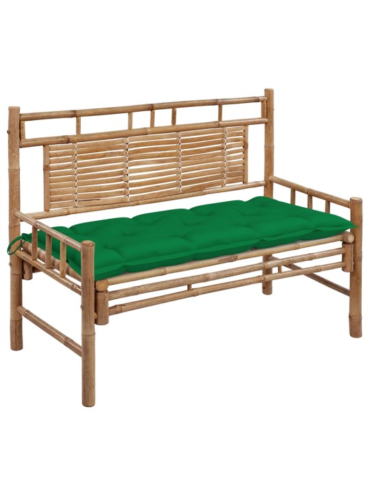 Dārza sols ar matraci, 120 cm, bambuss