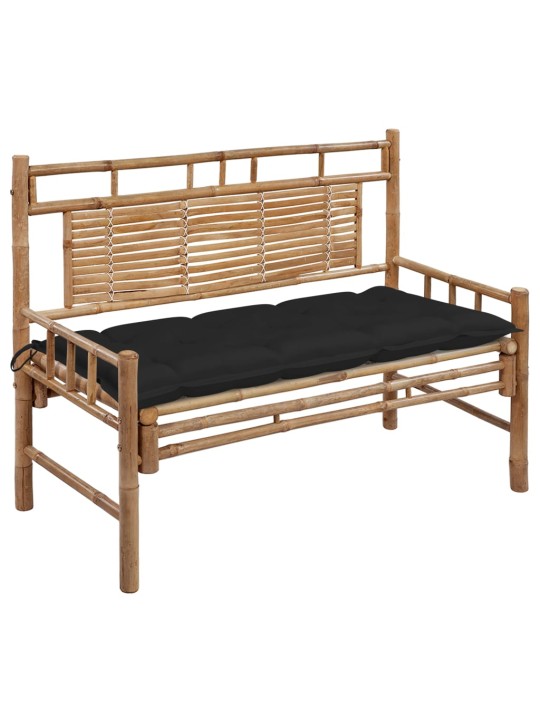 Dārza sols ar matraci, 120 cm, bambuss