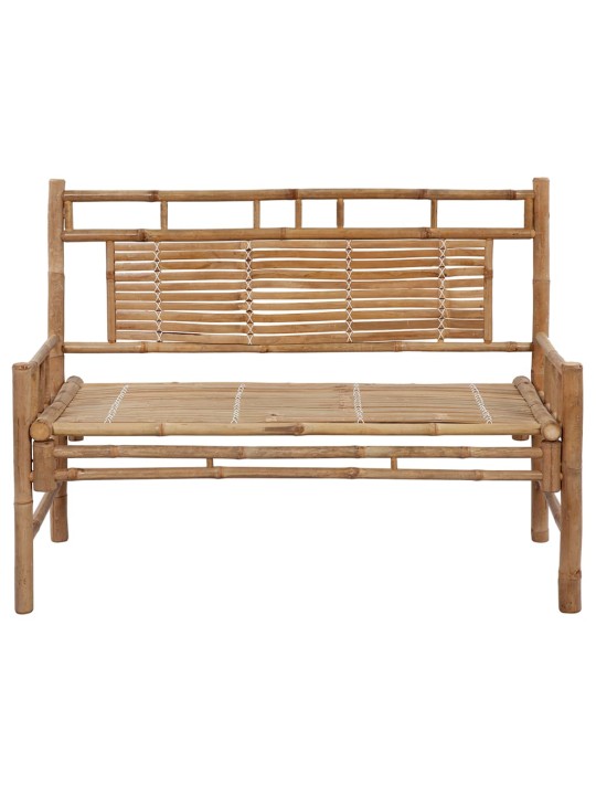 Dārza sols ar matraci, 120 cm, bambuss