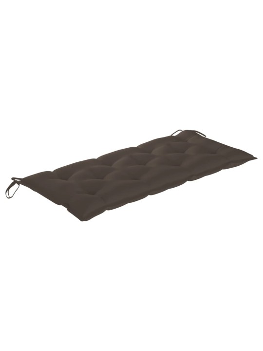 Dārza sols ar matraci, 120 cm, bambuss