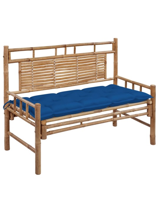 Dārza sols ar matraci, 120 cm, bambuss