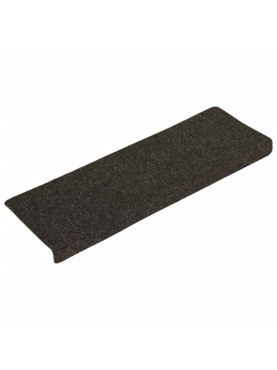 Kāpņu paklāji, 15 gab., adatu perforēti, 65x21x4 cm, pelēki