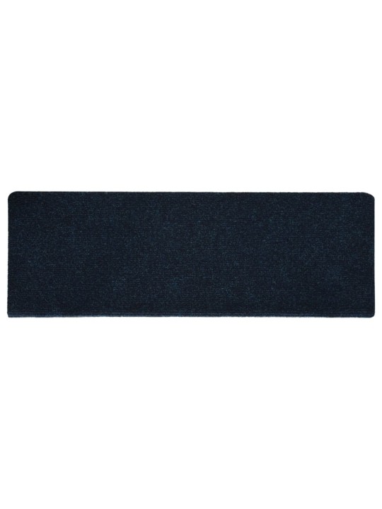 Kāpņu paklāji, 15 gab., adatu perforēti, 65x21x4 cm, zili