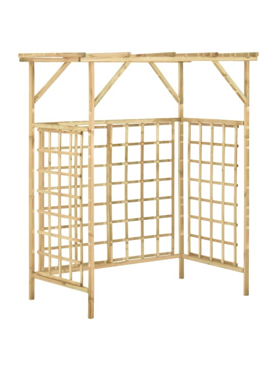 Dārza pergola 2 atkritumu tvertnēm, impregnēts priedes koks