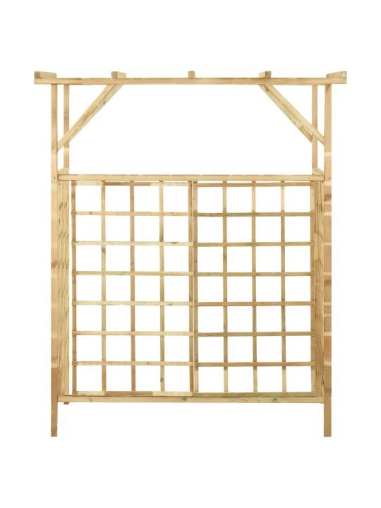 Dārza pergola 2 atkritumu tvertnēm, impregnēts priedes koks