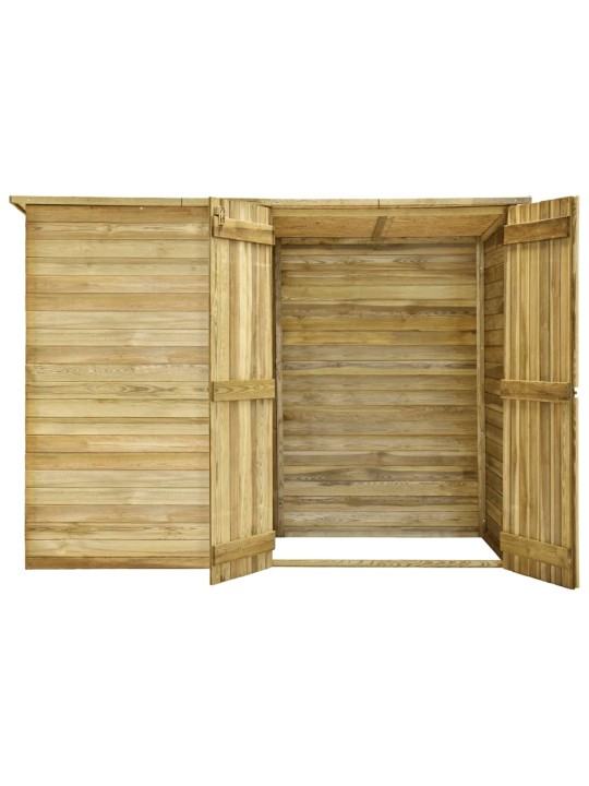 Velosipēdu garāža, 232x110x170 cm, impregnēts priedes koks