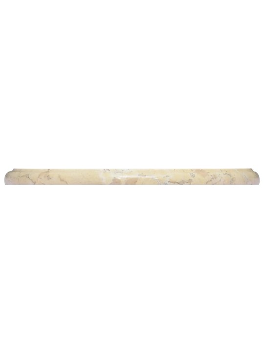 Galda virsma, Ø40x2,5 cm, krēmkrāsas marmors